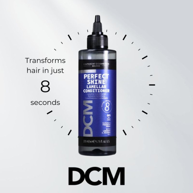 Ламиниращ балсам за блясък на косата само за 8 секунди DCM Shine Lamellar Conditioner 200ml