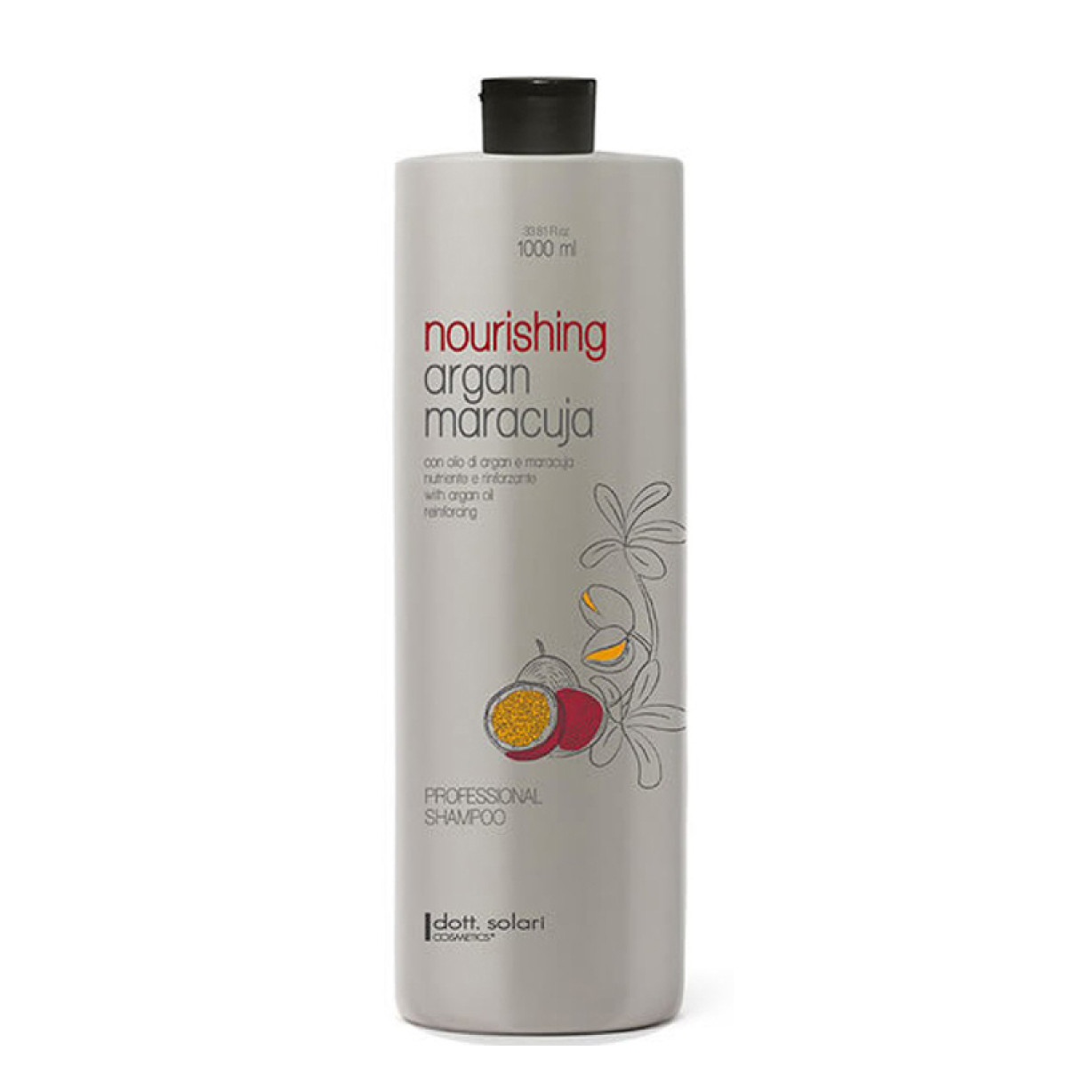 Подхранващ шампоан с арган и маракуя Dott. Solari Cosmetics Nourishing Shampoo 1000ml