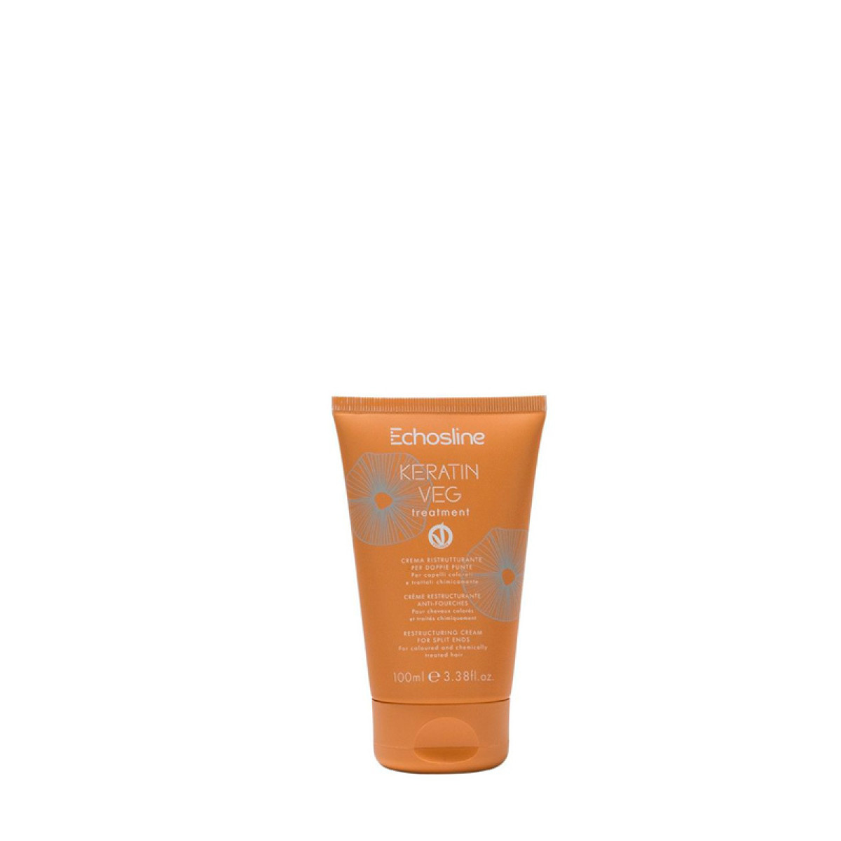 Реконструиращ крем с растителен кератин ECHOSLINE Keratin Veg Treatment 100ml