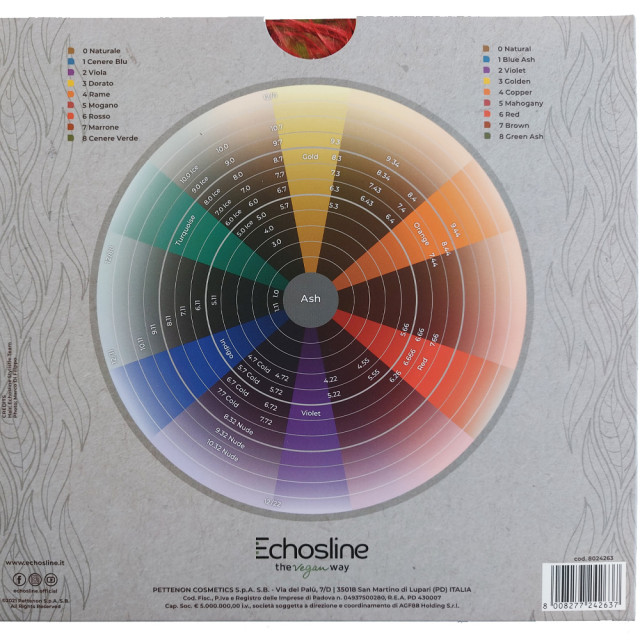 Професионална веган боя със зелен чай EchosLine Hair Colouring Cream 100ml