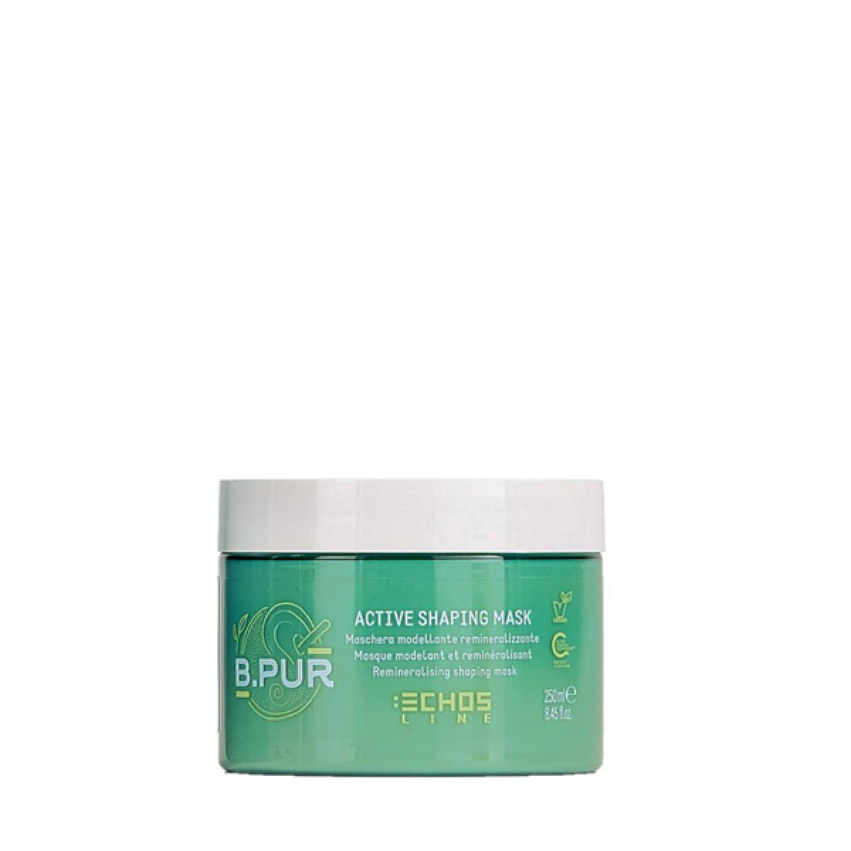 Подхранваща реминерализираща маска с бяла глина и масло от шеа ECHOSLINE B.PUR Active Shaping Mask 250ml