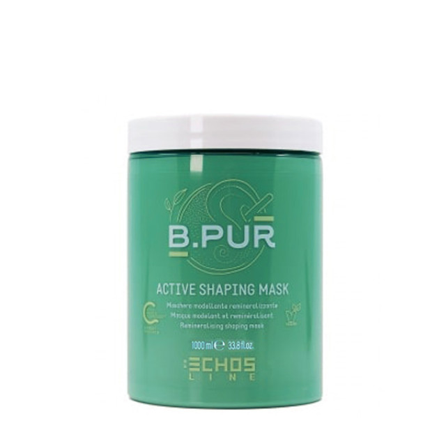 Подхранваща реминерализираща маска с бяла глина и масло от шеа ECHOSLINE B.PUR Active Shaping Mask 1000ml