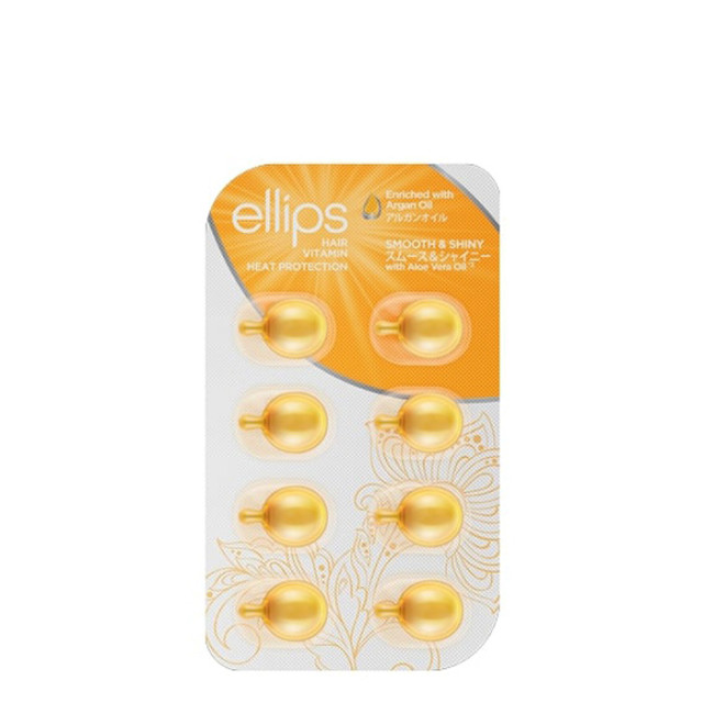 Витаминна терапия с арганово масло за гладка и блестяща коса Ellips Smooth and Shiny – 8 бр. х 1мл.