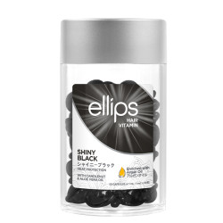 Витаминна терапия с арганово масло за блясък на черна коса Ellips Shiny Black – 50бр. х 1мл.