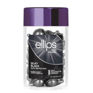 Витаминна терапия с кератин за блясък на черна коса Ellips Hair Repair Silky Black – 50бр. х 1мл.