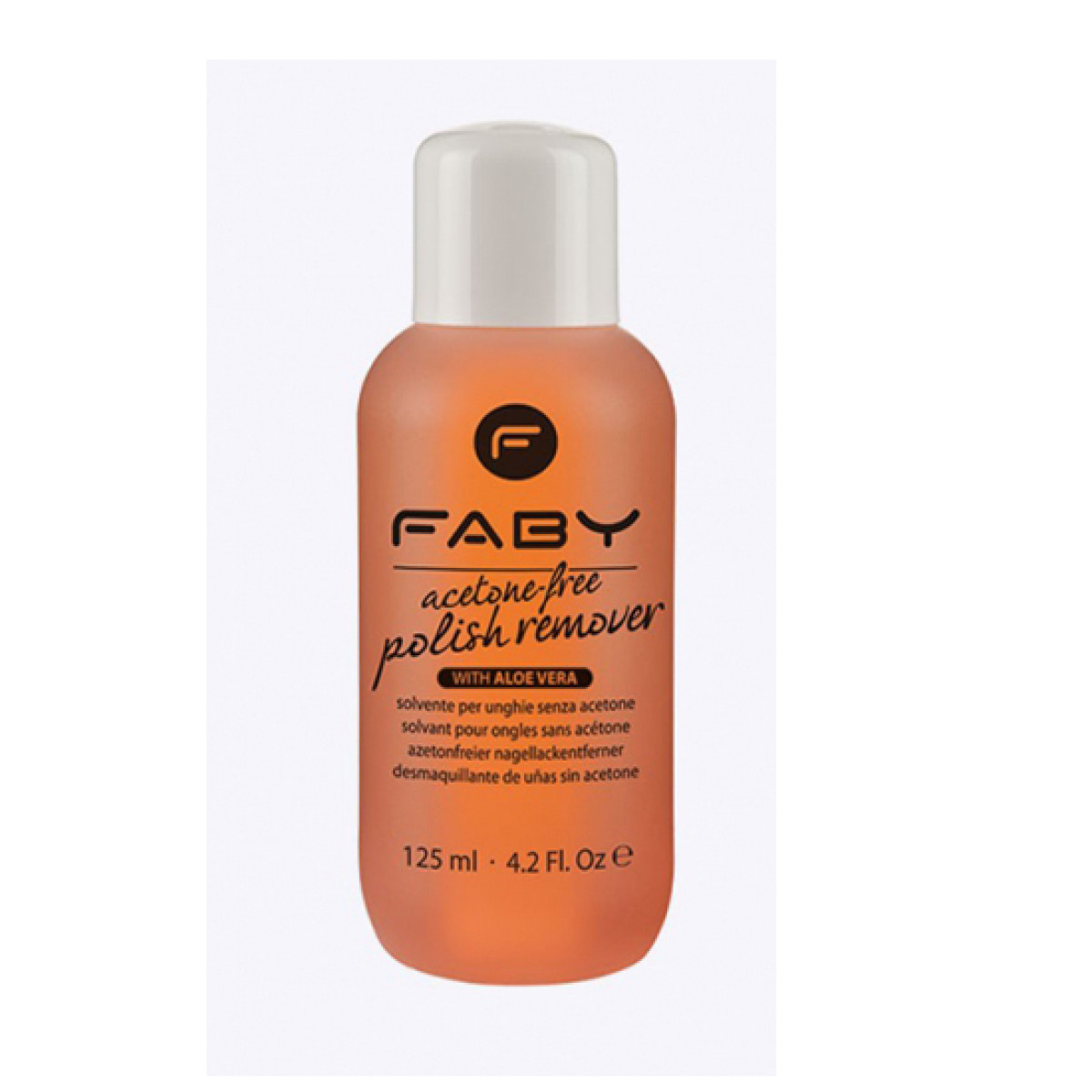 Безацетонов лакочистител с алое вера FABY Acetone free polish remover with Aloe Vera 125ml
