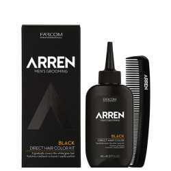 Комплект за директно боядисване за коса Farcom Arren Black Direct Hair Color Kit 80ml