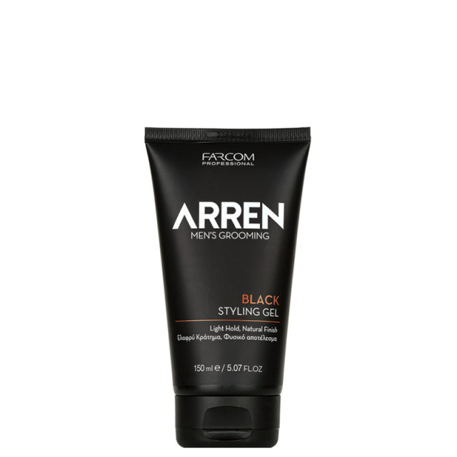 Стилизиращ гел черен с лека фиксация Farcom Arren Black Styling Gel 150ml