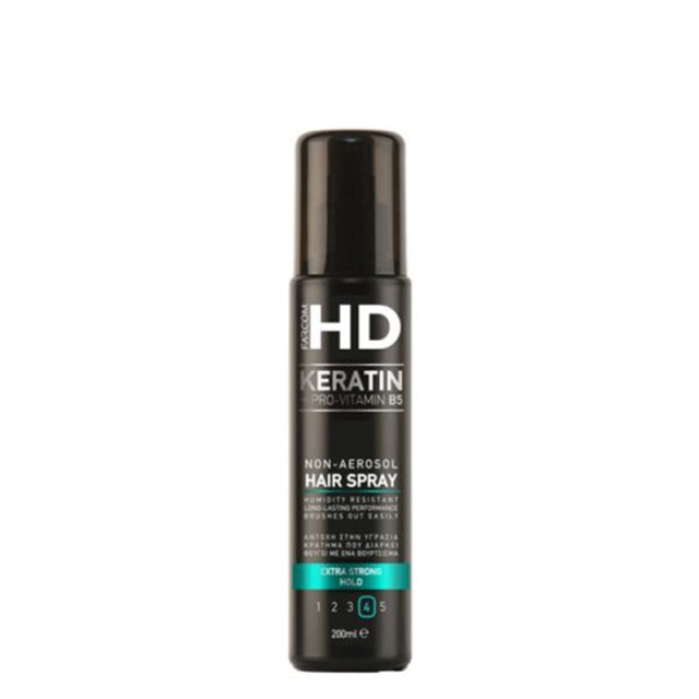 Лак за коса без газ със супер силна фиксация Farcom HD NON-Aerosol Extra Strong Hold Hair Spray 200ml