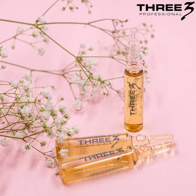 Енергизиращи ампули против косопад с кератин е пантенол Faipa Three3 Energizing Treatment With Keratin And Panthenol 10x10ml