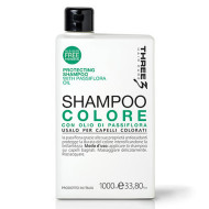 Защитен шампоан за боядисана коса с олио от пасифлора Faipa Three3 Protecting Shampoo 1000ml