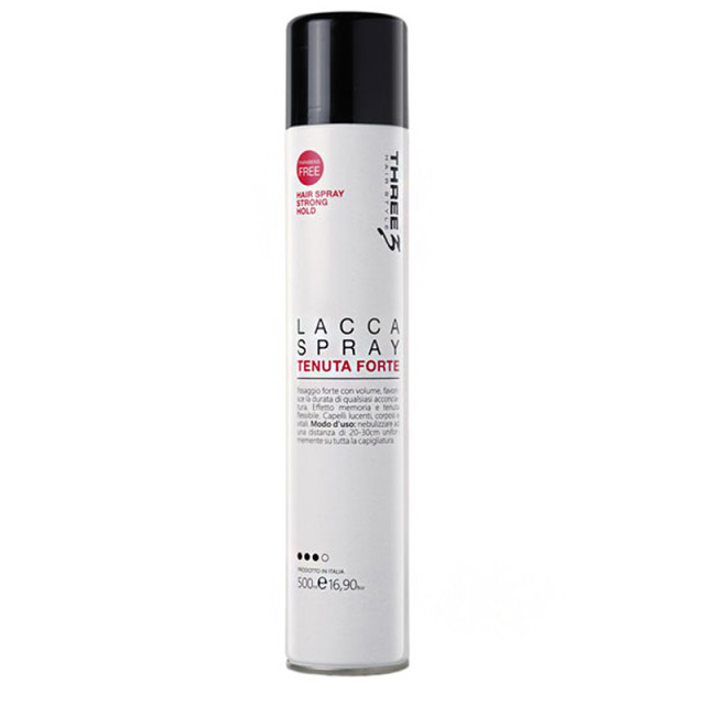 Лак за коса със силна фиксация Faipa Three3 Hair Spray Strong Hold 500ml