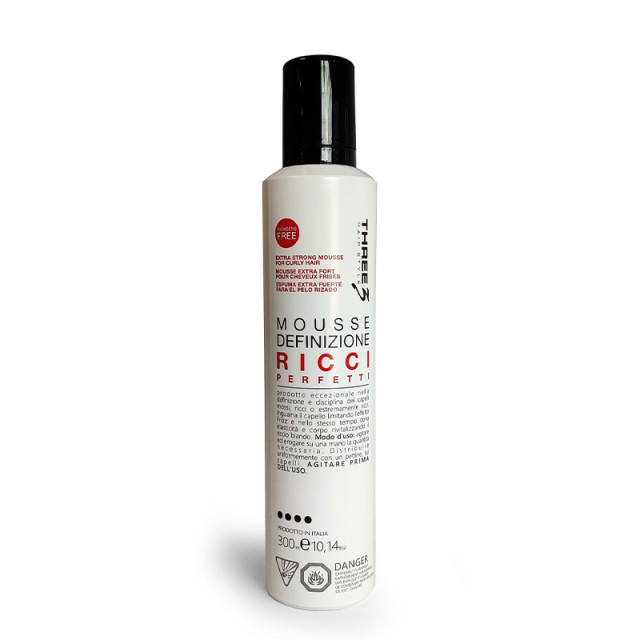 Пяна за къдрава коса със супер силна фиксация Faipa Three3 Extra Strong Curly Hair Mousse 300ml