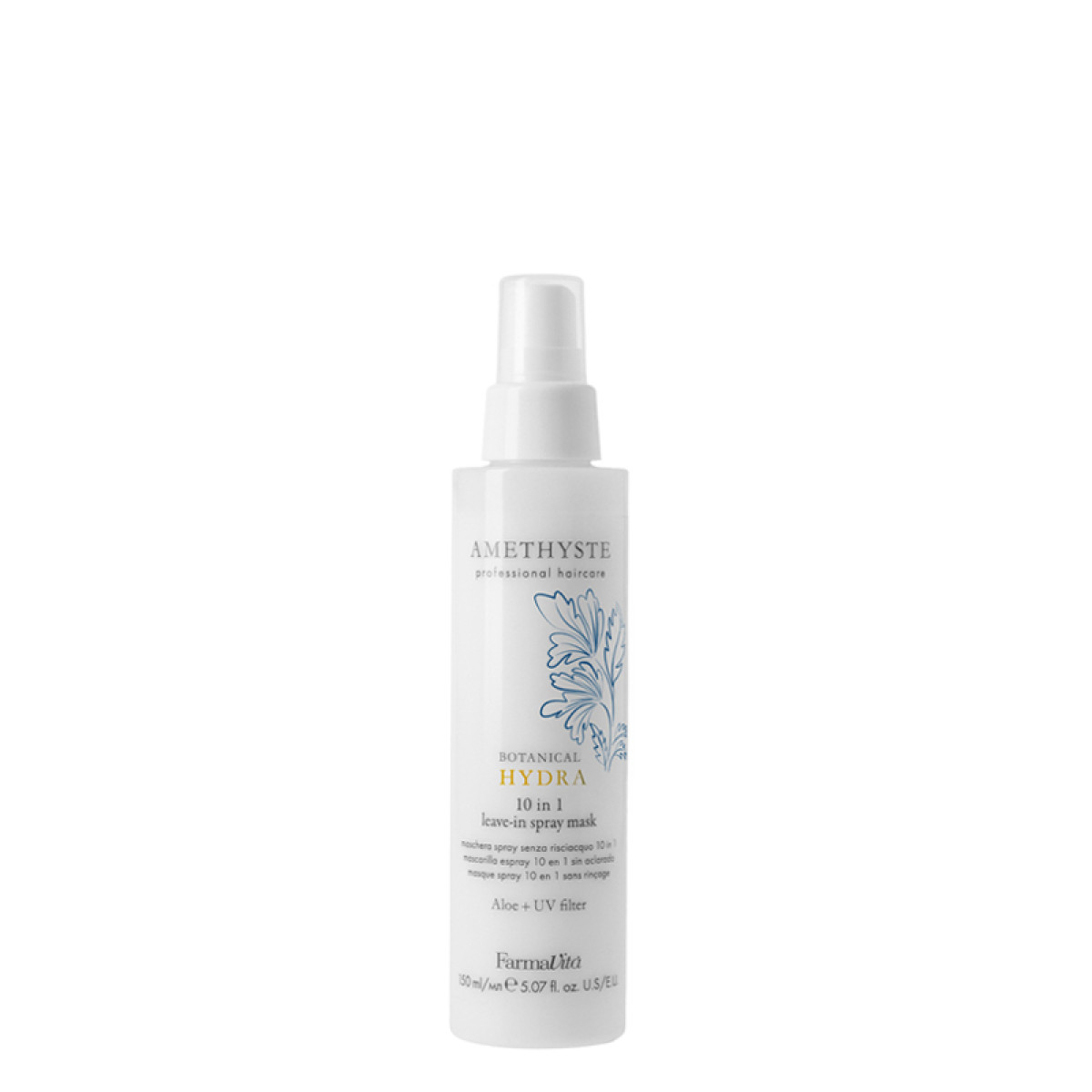 Термозащитна спрей-маска 10 в 1 без отмиване Farmavita Amethyste Botanical Hydra 10 in 1 Leave in Spray Mask 150ml