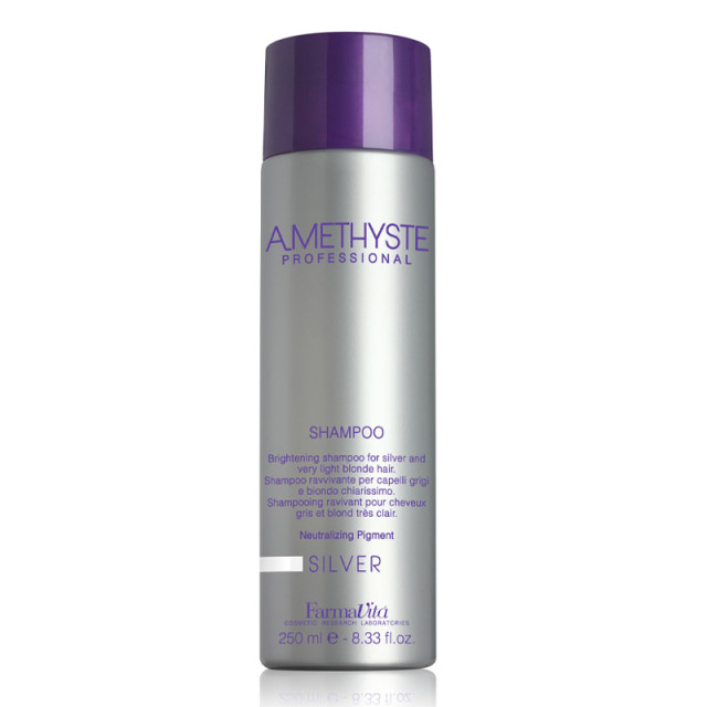 Матиращ шампоан с анти-жълт ефект Farmavita  Amethyste Silver Shampoo 250ml