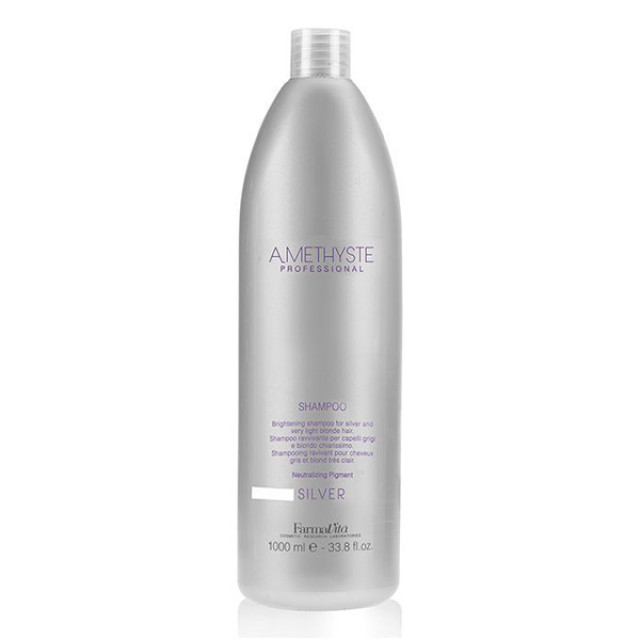 Матиращ шампоан с анти-жълт ефект Farmavita  Amethyste Silver Shampoo 1000ml