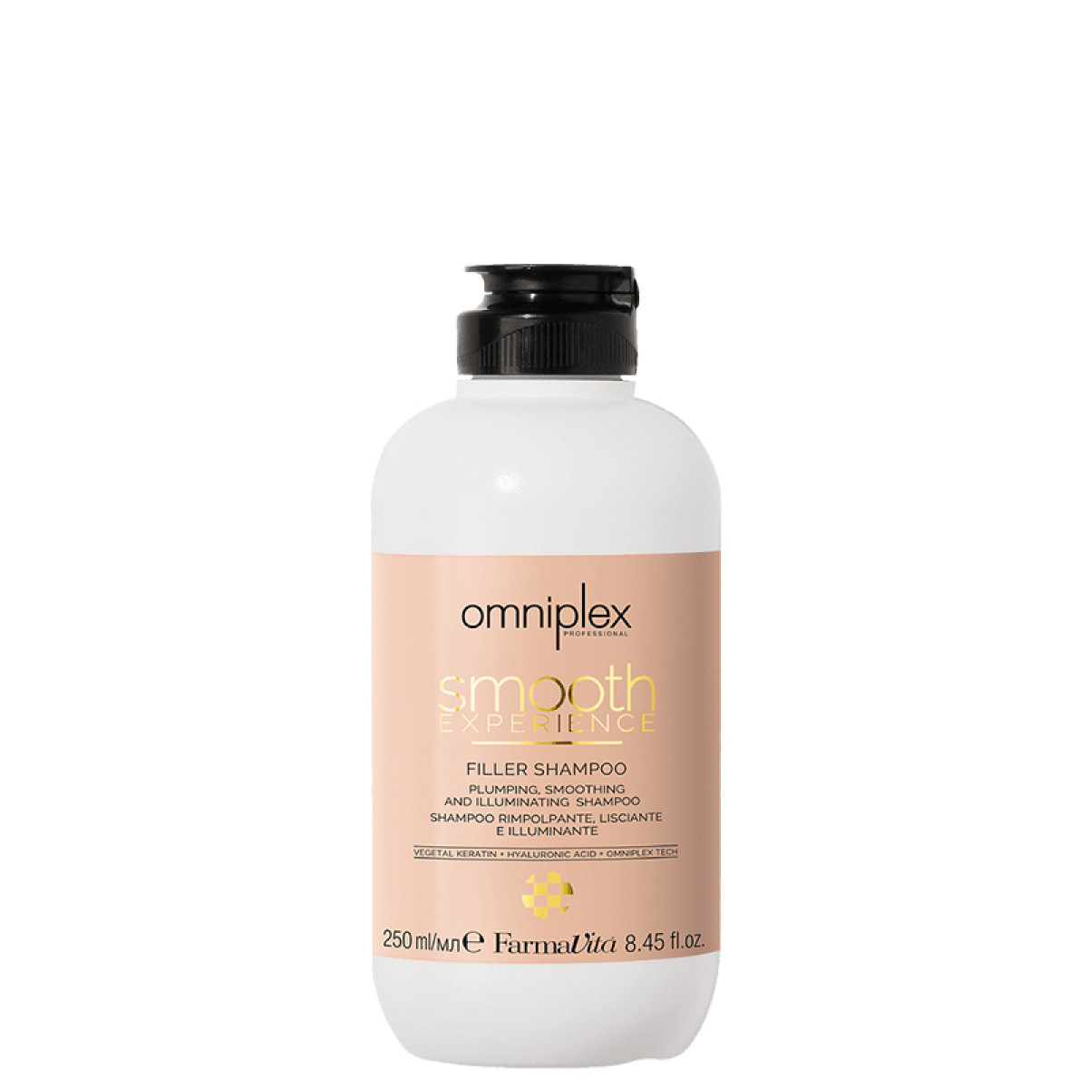 Излаждащ и възстановяващ шампоан FarmaVita Omniplex Smooth Experience Filler Shampoo 250ml