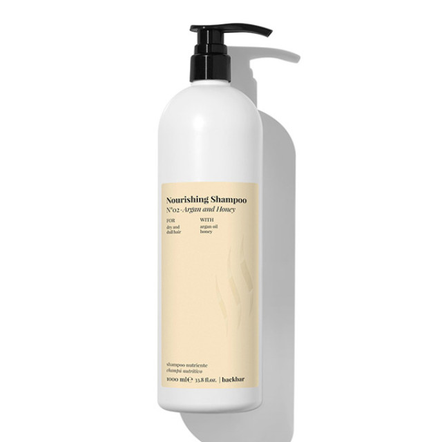 Подхранващ шампоан с арганово масло и мед Farmavita Back Bar Nourishing Shampoo 1000ml