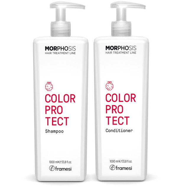 Хидратиращ шампоан и балсам за запазване на цвета Framesi Morphosis Color Protect 2x1000ml
