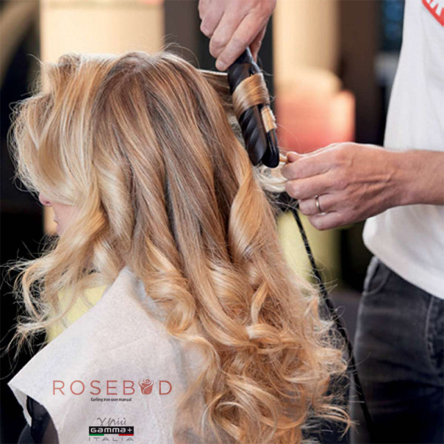 Преса за къдрици GAMMA+ ROSEBUD REVOLUTIONARY STYLER CURLING IRON