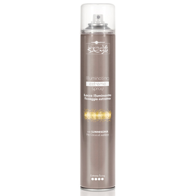 Лак с екстремна фиксация и блясък HAIR COMPANY Inimitable Style Illuminating Extreme Spray 500ml