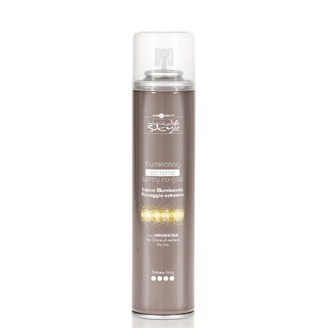 Еко лак за блясък с екстремно силна фиксация HAIR COMPANY Inimitable Style Illuminating Extreme Spray No Gas 300ml