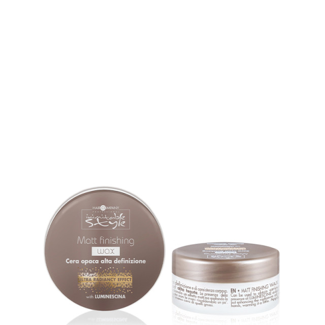 Матова завършваща вакса със силна фиксация HAIR COMPANY Inimitable Style Mat Finishing Wax 100ml