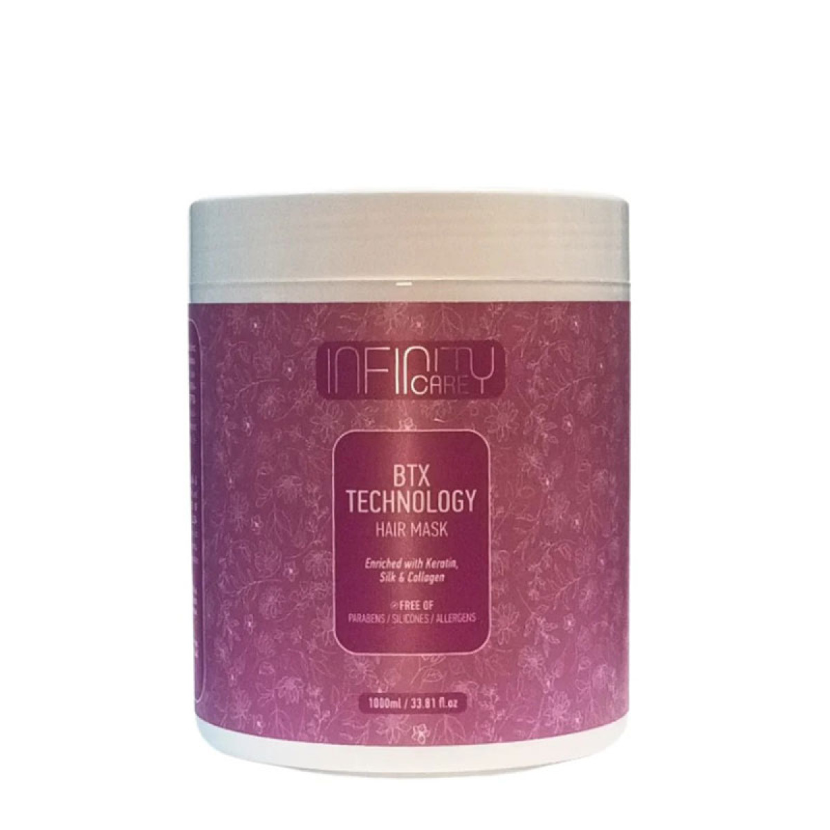 Възстановяваща ботокс маска с кератин, копринени протеини и колаген Infinity Care Botox Hair Mask 1000ml