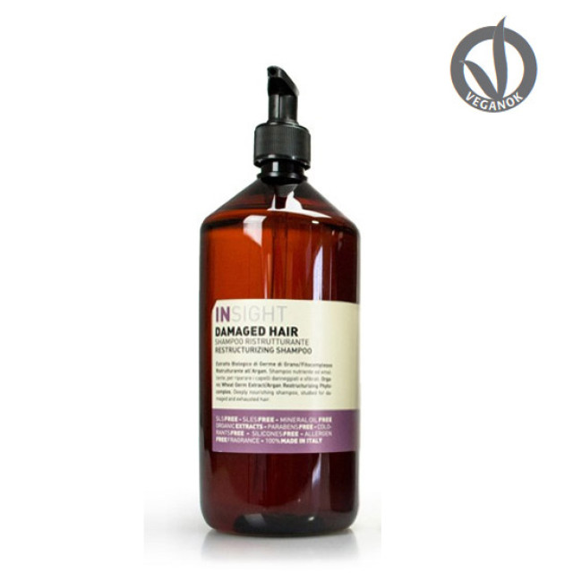 Възстановяващ шампоан за увредена коса Insight Damaged Hair Restructurizing Shampoo 900 ml