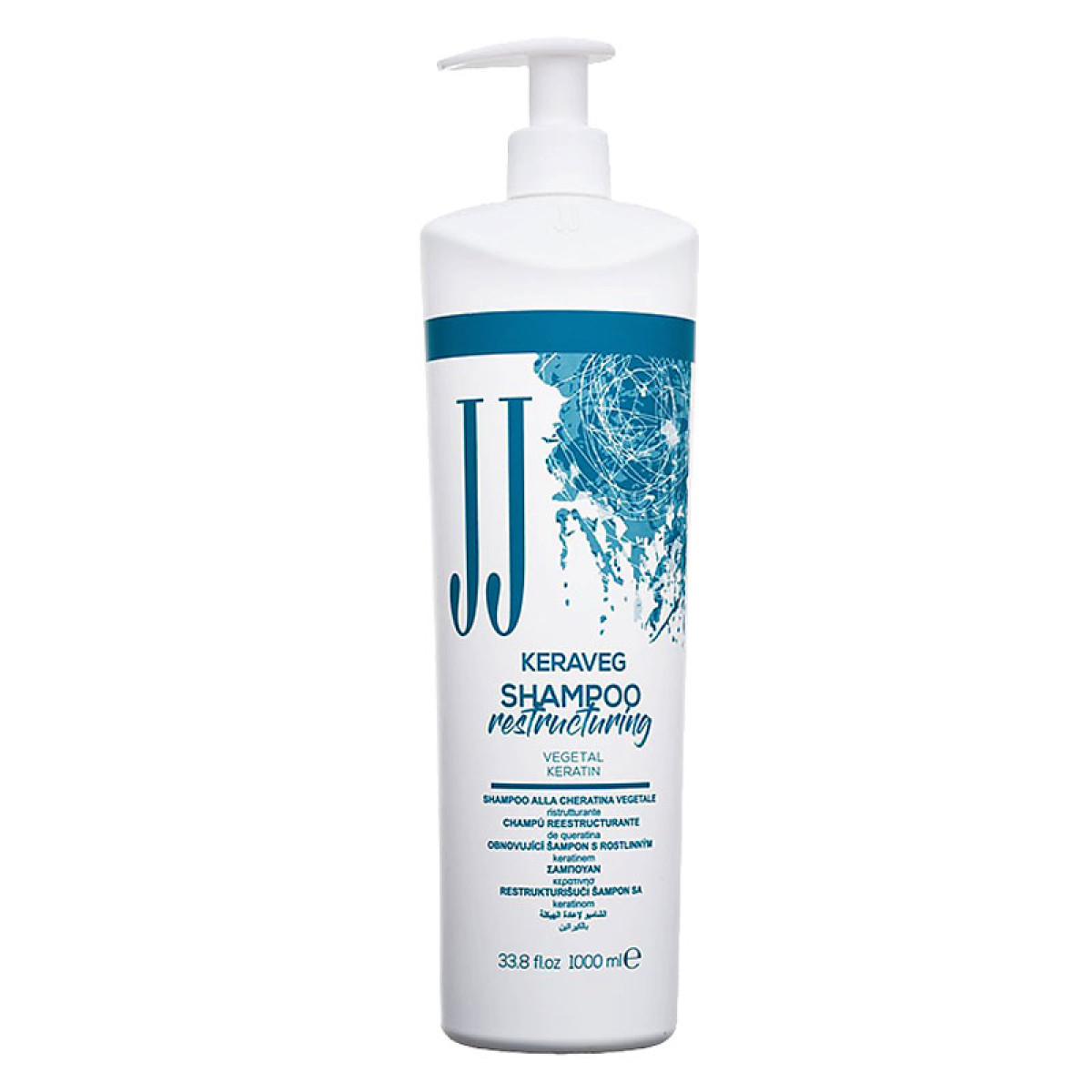 Реструктуриращ шампоан с растителен кератин JJ's Keraveg Shampoo 1000ml