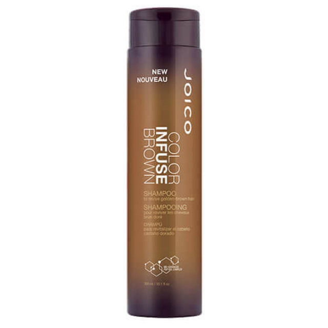Оцветяващ шампоан за кестенява  коса JOICO Color Infuse Brown Shampoo 300ml