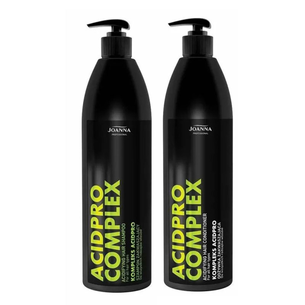 Комплект кисел шампоан и балсам за всеки тип коса Joanna Professional Acidifying 2x1000ml