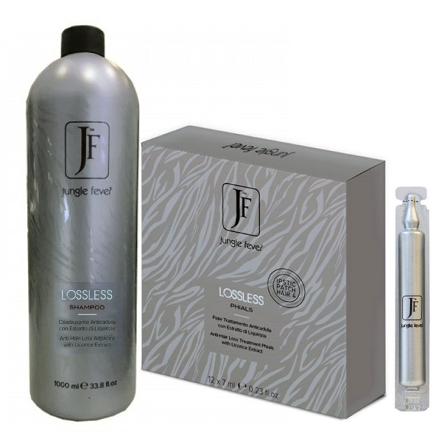 Комплект шампоан и ампули против косопад Jungle Fever Loss Less 1000ml/12х7ml