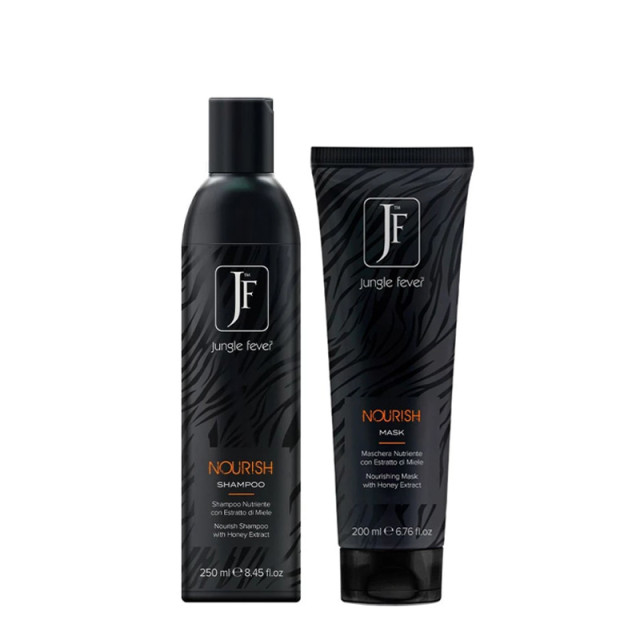 Подхранващ комплект шампоан и маска с мед за суха и изтощена коса Jungle Fever Nourish 250/200 ml