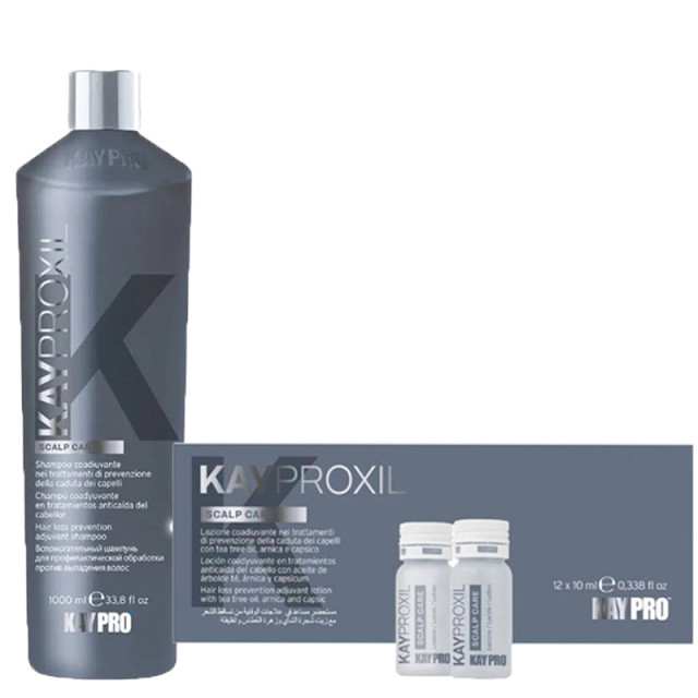 Комплект шампоан и ампули против косопад KAYPRO Kayproxil 1000/12x10ml