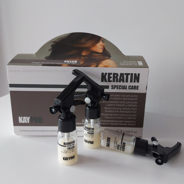 Реконструиращи филъри с кератин и колаген KAYPRO Keratin Filler 12x10ml
