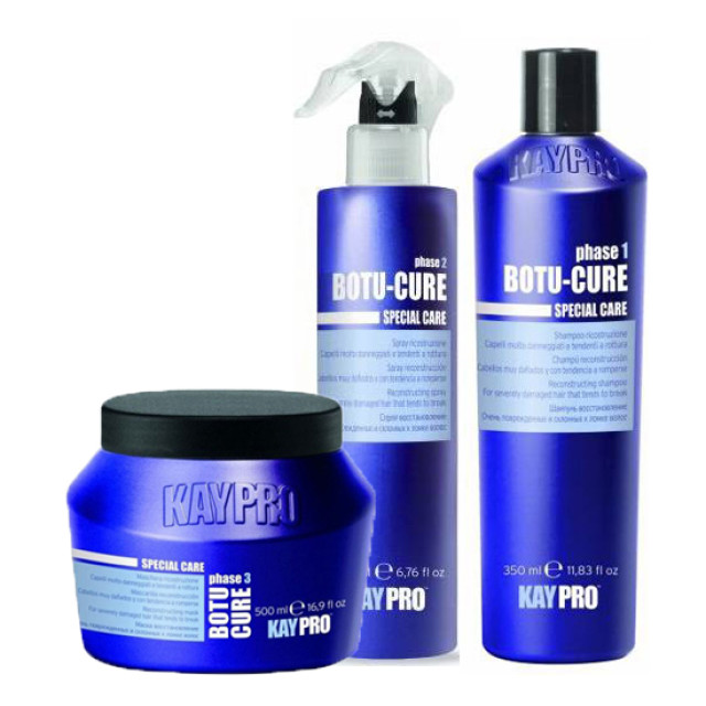 Реконструираща терапия с пептиди за увредена коса KAYPRO Botu-Cure 350/200/500ml