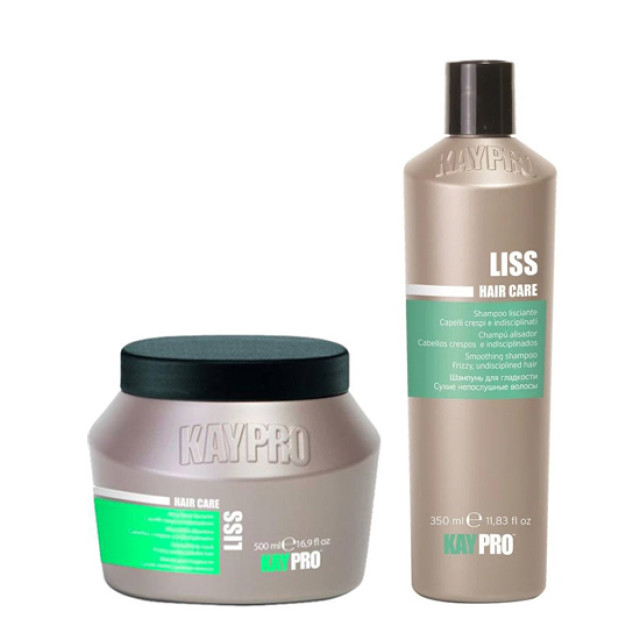 Комплект шампоан и маска за изглаждане на непокорна коса KAYPRO Liss 350/500 ml
