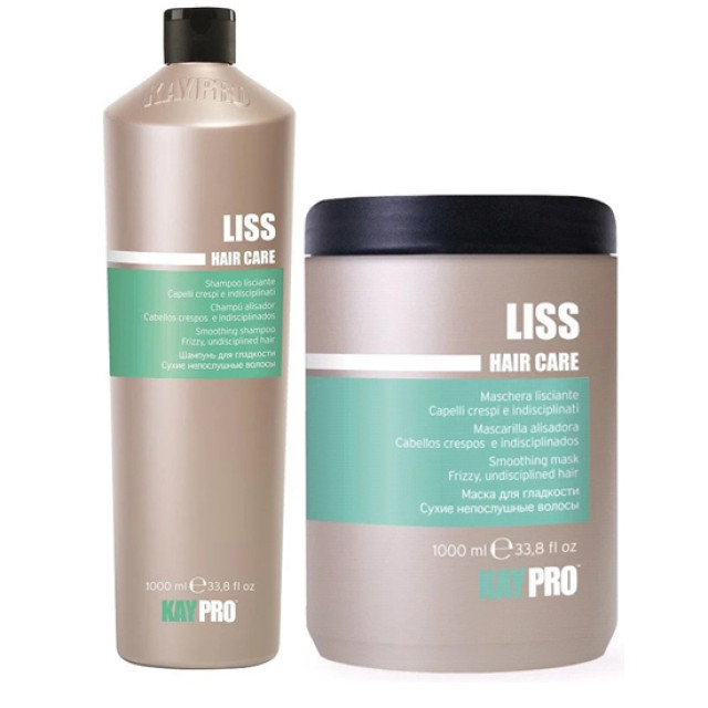 Комплект шампоан и маска за изглаждане на непокорна коса KAYPRO Liss 2х1000 ml