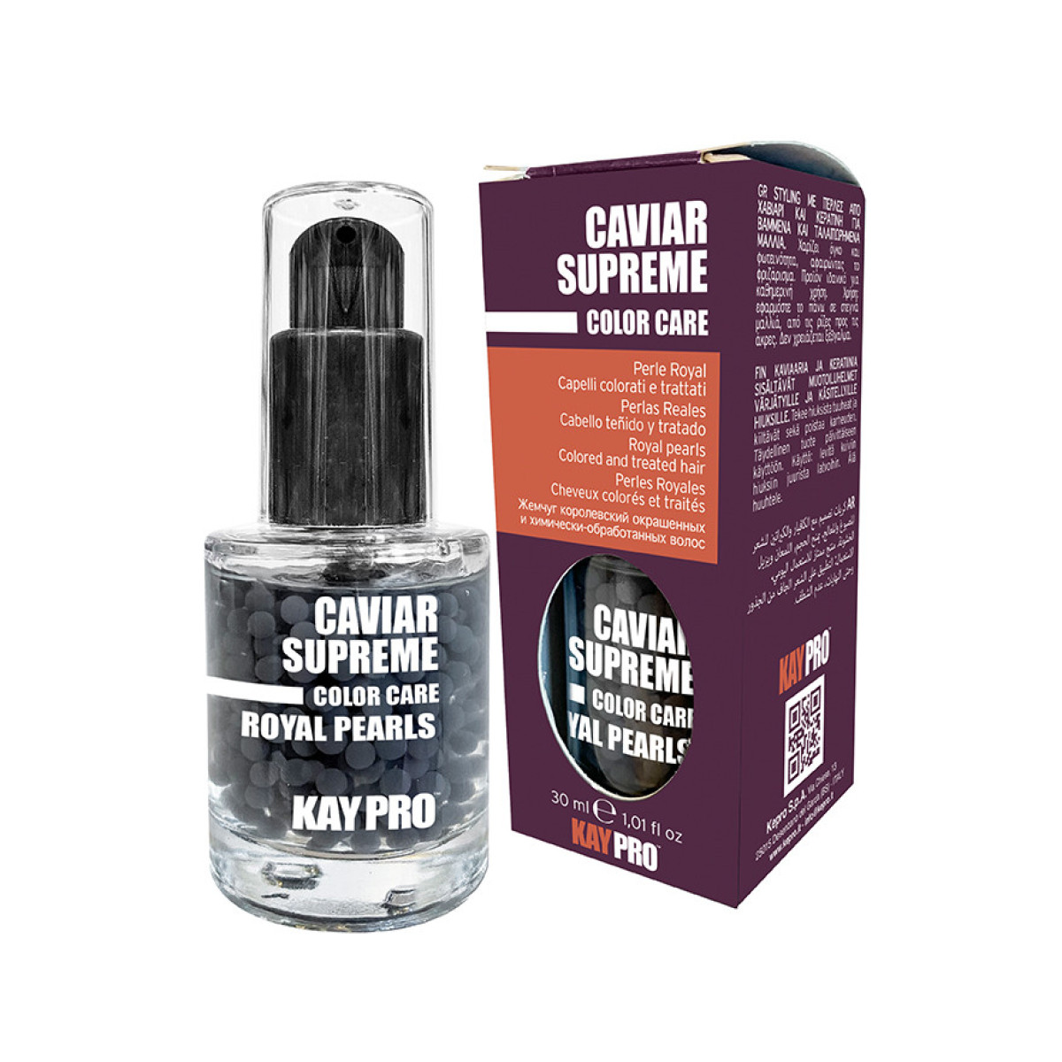 Перли с хайвер и кератин за боядисана и увредена коса KAYPRO Caviar Supreme Royal Pearls 30ml 