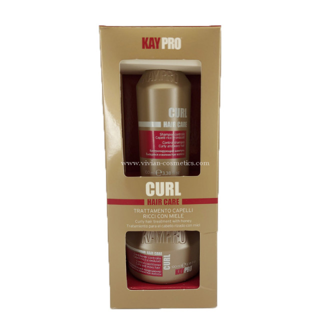 Мини комплект шампоан и балсам за къдрава коса KAYPRO Curl 2х100ml