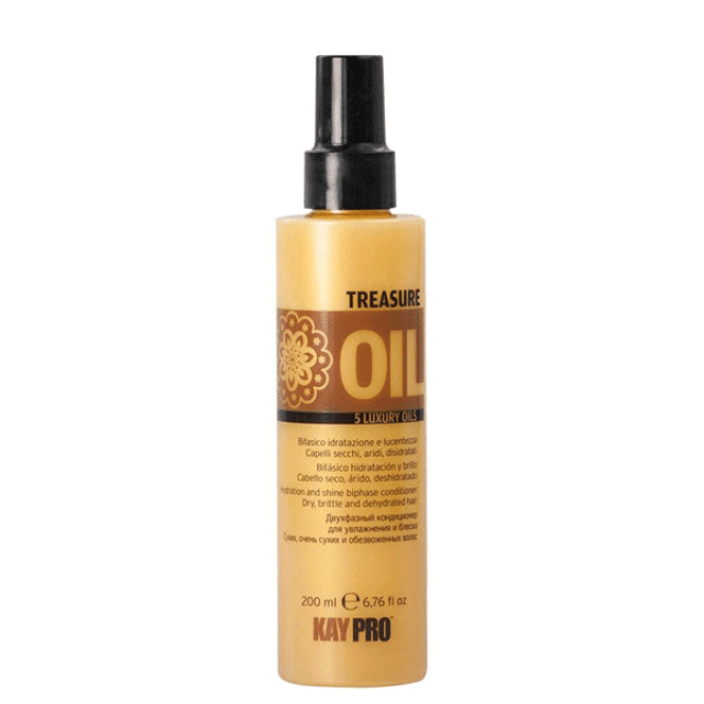 Хидратиращ двуфазен спрей-балсам с ценни масла KAYPRO Treasure Oil 5 Luxury Oils Spray 200ml