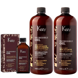 Комплект за изтощена и суха коса Kezy Incredible Oil