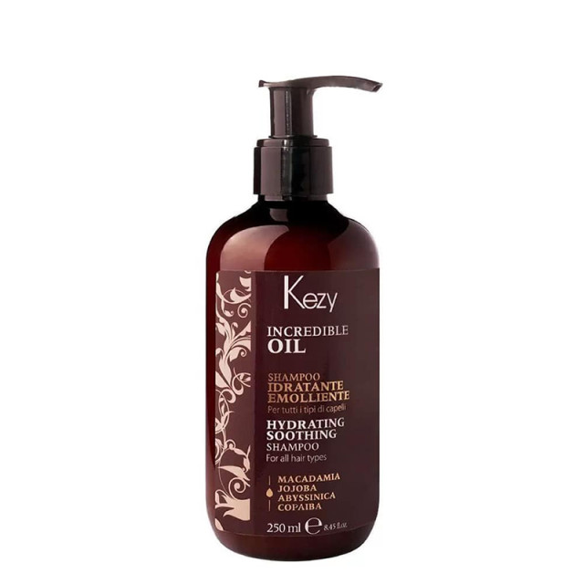 Хидратиращ успокояващ шампоан Kezy Incredible Oil Hydrating Shampoo 250ml