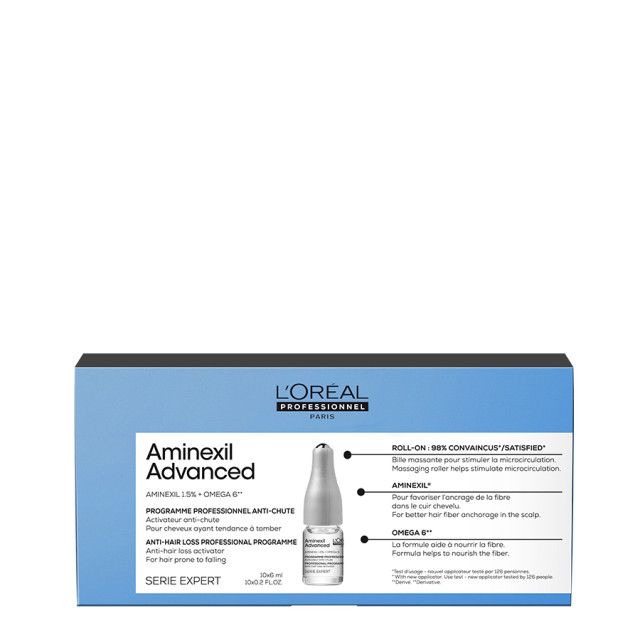 Ампули против косопад Loreal Professionnel Aminexil Advanced Anti-Hair Loss Programme 10x6ml