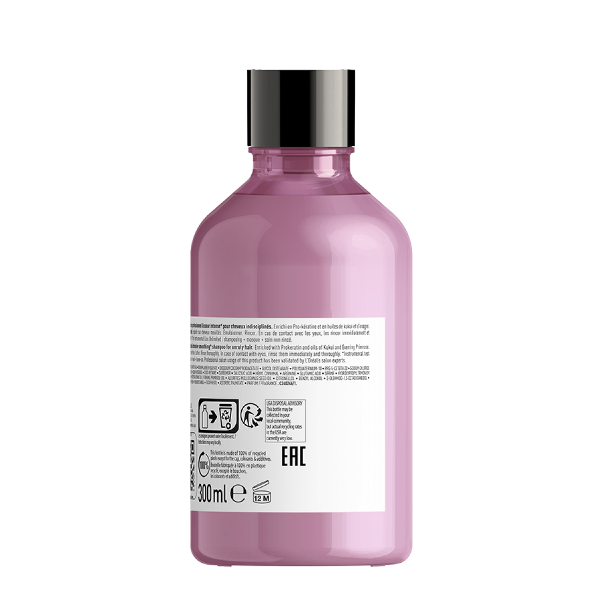 Шампоан за изглаждане на непокорна коса Loreal Professionnel Liss Unlimited Intensive Smoothing Shampoo 300ml