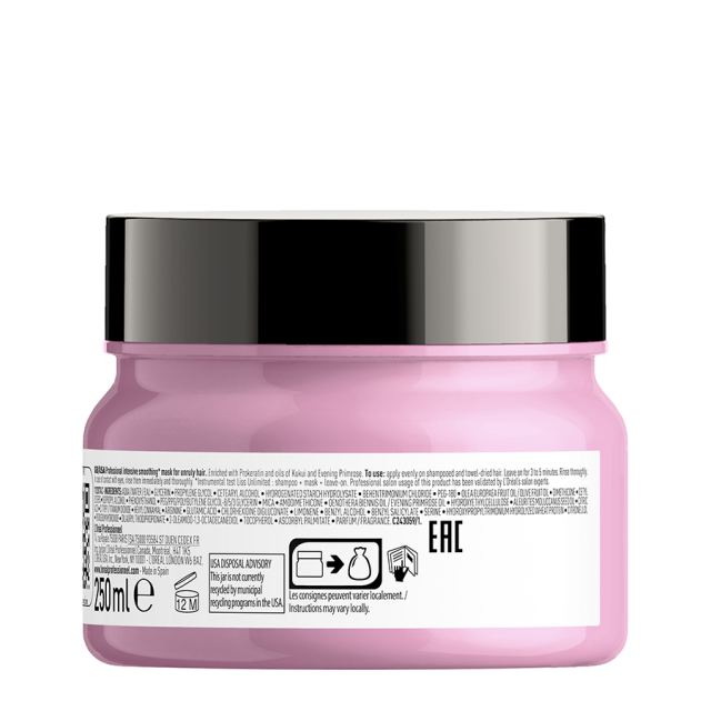 Маска за изглаждане на непокорна коса Loreal Professionnel Liss Unlimited Intensive Smoothing Mask 250ml