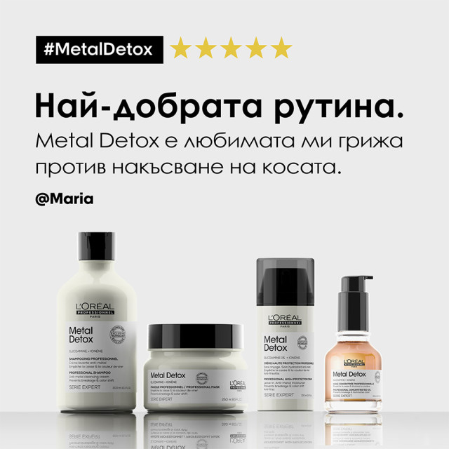 Термозащитен крем Loreal Professionnel Metal Detox High Protection Cream 100ml