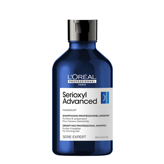 Почистващ и уплътняващ шампоан за изтъняваща коса Loreal Professionnel Serioxyl Advanced Purifier Bodifier Shampoo 300ml