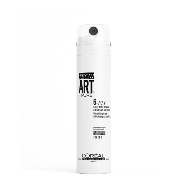 Сух спрей със супер силна фиксация Loreal Professionnel Tecni Art 6-Fix Pure Spray 250ml